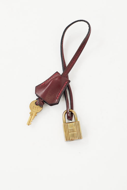 Hermès 1981 Bordeaux Box Kelly Retourne 35 Bag Bag