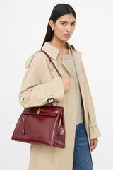 Hermès 1981 Bordeaux Box Kelly Retourne 35 Bag Bag
