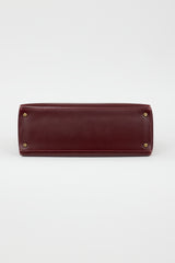 Hermès 1981 Bordeaux Box Kelly Sellier 35 Bag