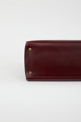 Hermès 1981 Bordeaux Box Kelly Sellier 35 Bag