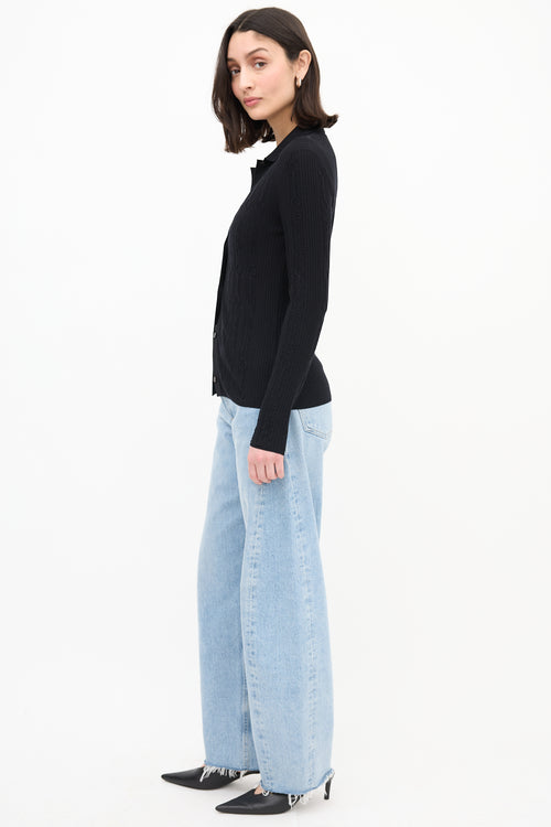 Hermès Cable Stitch Shirt Cardigan