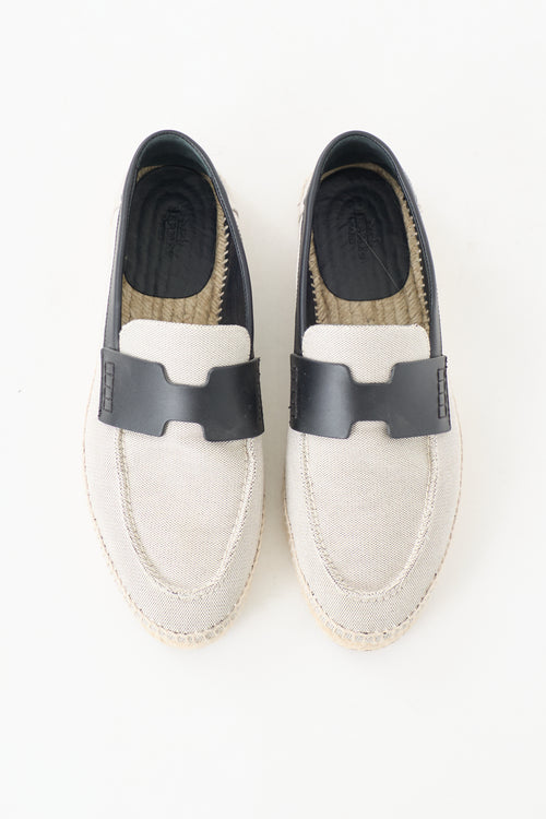 Hermès Canvas Trip Espadrille Flat