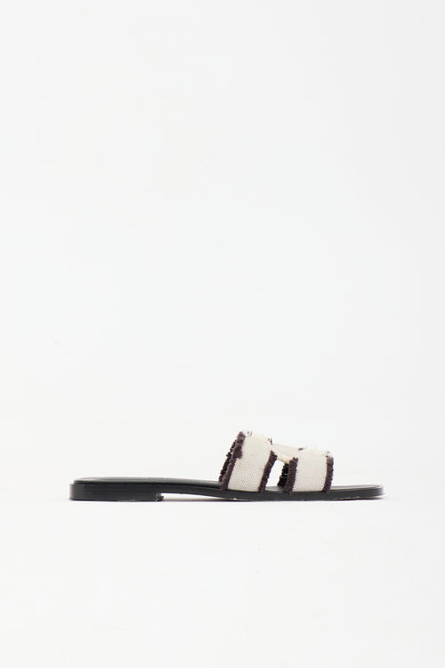Hermès Canvas Oran Sandal