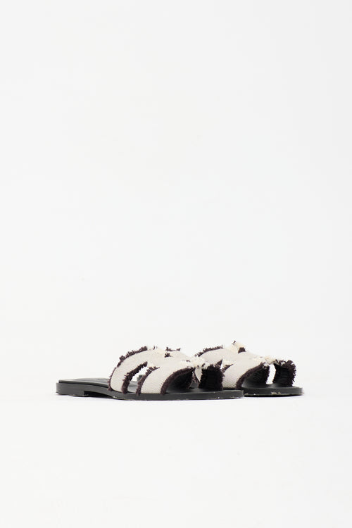 Hermès Canvas Oran Sandal