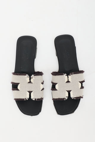 Hermès Canvas Oran Sandal