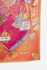 Hermès 2015 Silk Cavaliers du Caucase 90 Scarf