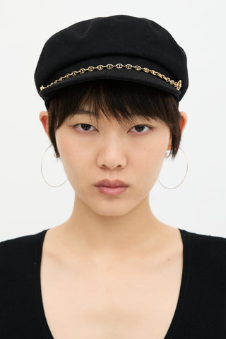 Hermès Cashmere Deauville Chain Hat