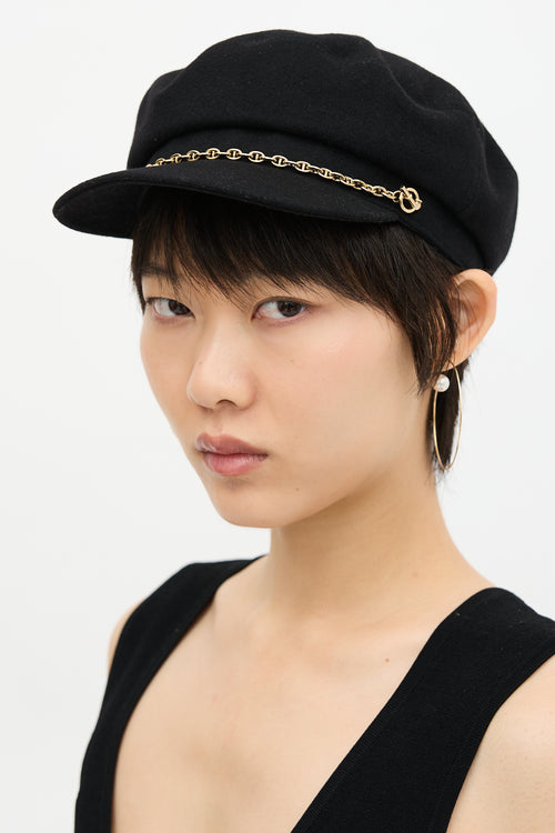 Hermès Cashmere Deauville Chain Hat