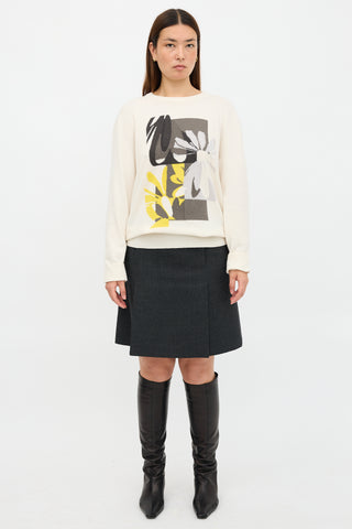 Hermès Cashmere Floral Sweater