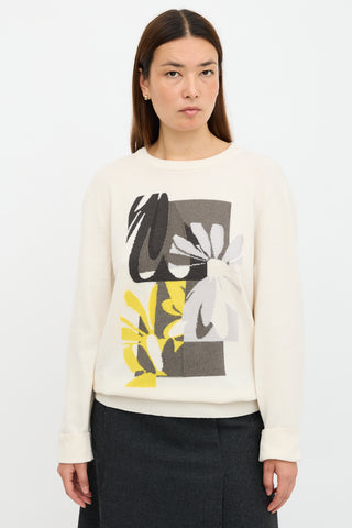 Hermès Cashmere Floral Sweater