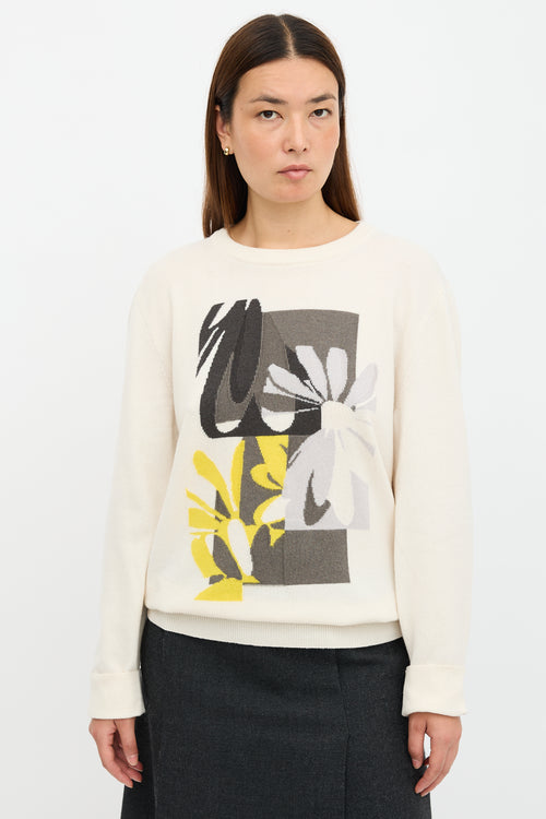 Hermès Cashmere Floral Sweater