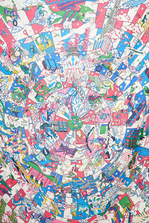 Hermès Cashmere & Silk L'Epopee d'Hermes 140 Shawl