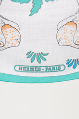 Hermès Cashmere & Silk Les Léopards 140 Shawl