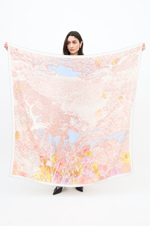 Hermès Cashmere & Silk Retour à la Nature 140 Scarf