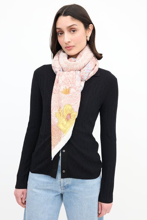 Hermès Cashmere & Silk Retour à la Nature 140 Scarf