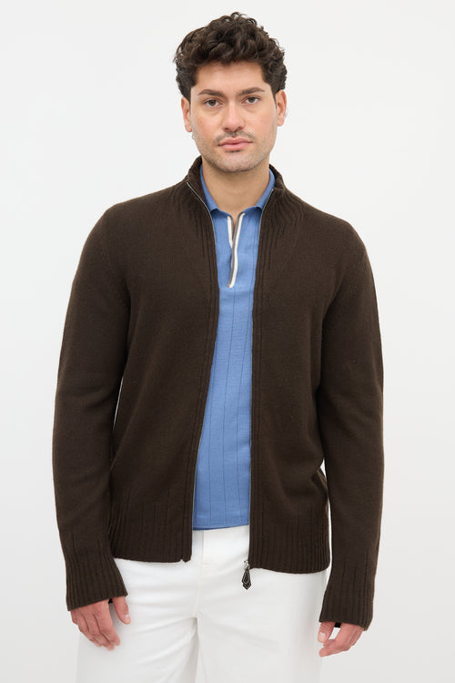 Hermès Cashmere Zip Sweater