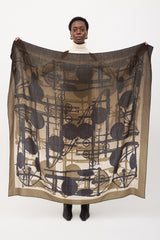 Hermès Cashmere & Silk Imprimeur Fou Brides et Frontaux 140 Shawl