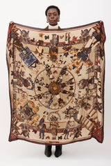 Hermès Cashmere & Silk Kachinas 140 Shawl