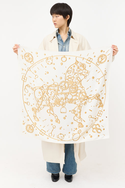 Hermès Silk Cheval Fusion 90 Scarf