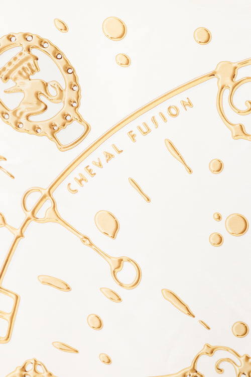 Hermès Silk Cheval Fusion 90 Scarf