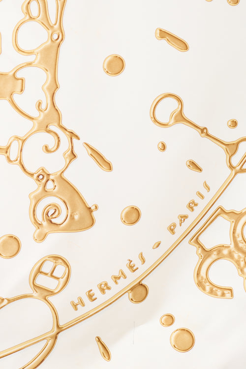 Hermès Silk Cheval Fusion 90 Scarf