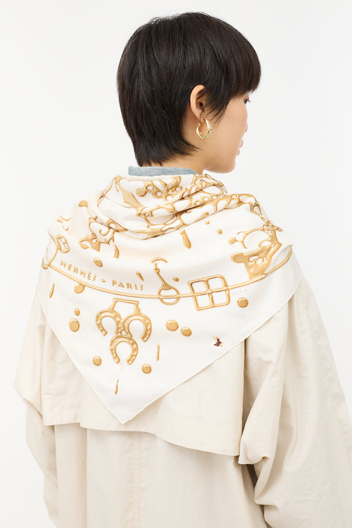 Hermès Silk Cheval Fusion 90 Scarf