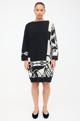 Hermès Cashmere Cliquetis Sweater Dress