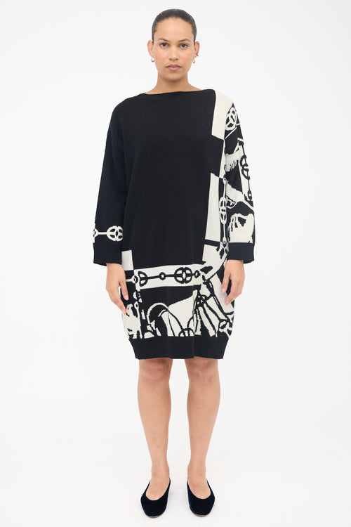 Hermès Cashmere Cliquetis Sweater Dress