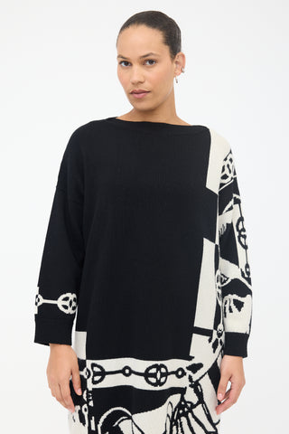 Hermès Cashmere Cliquetis Sweater Dress