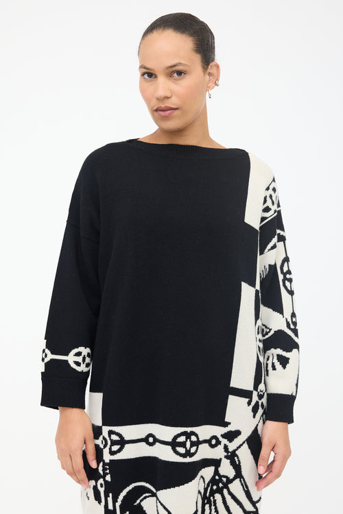 Hermès Cashmere Cliquetis Sweater Dress