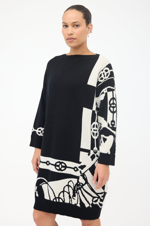 Hermès Cashmere Cliquetis Sweater Dress