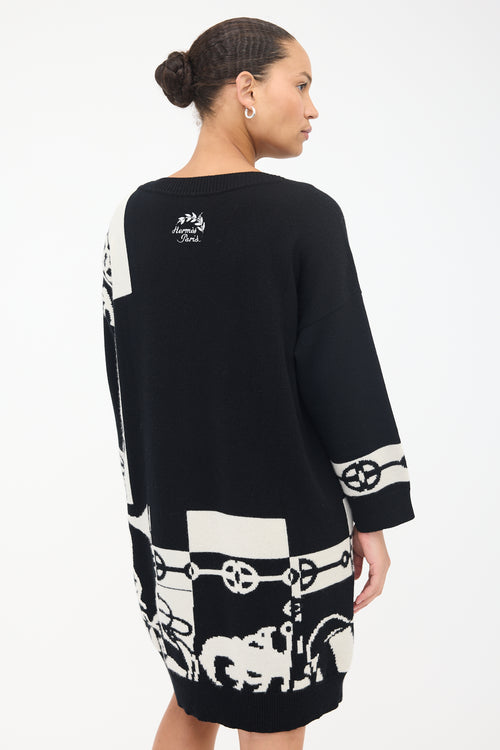 Hermès Cashmere Cliquetis Sweater Dress
