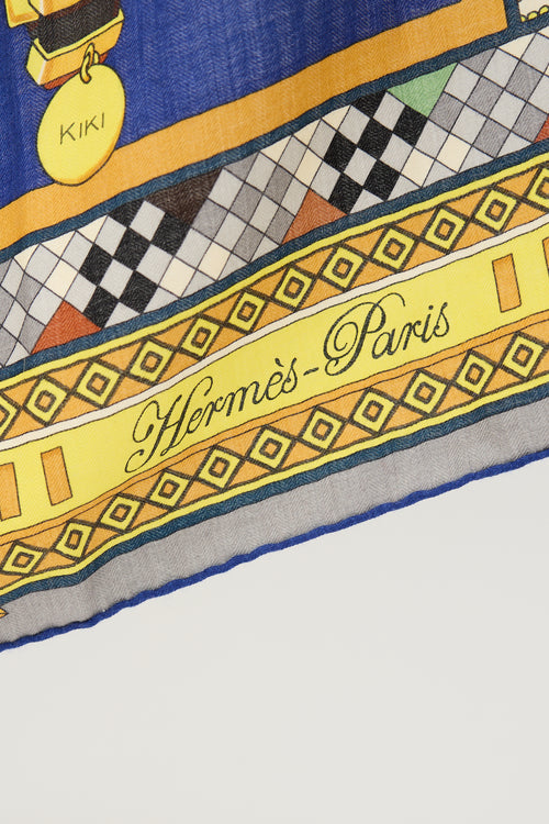 Hermès Cashmere & Silk Colliers de Chien 140 Shawl