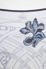 Hermès Cavalcadour Fleuri 140 Shawl