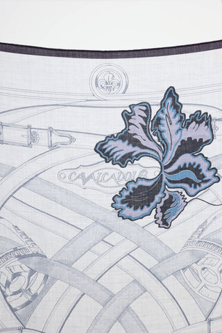 Hermès Cavalcadour Fleuri 140 Shawl