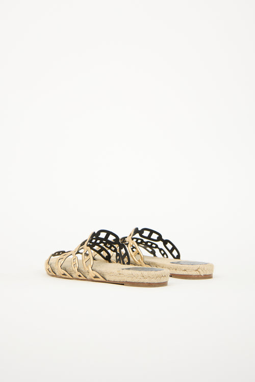 Hermès Ancone Chain Espadrille Sandal