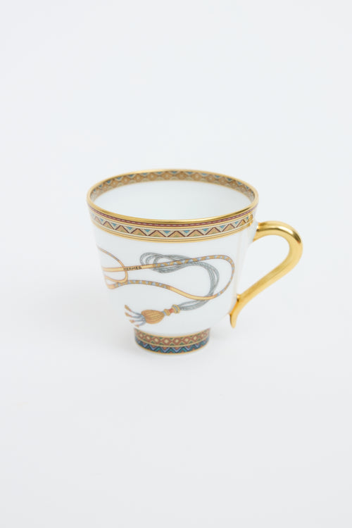 Hermès Multi Cheval D'Orient Cup & Saucer Set