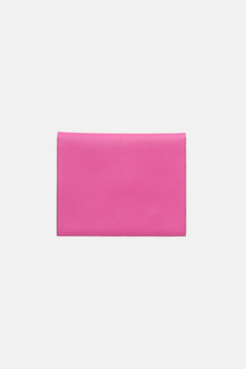 Hermès 2017 Rose Pourpre Mysore Cinhetic Clutch