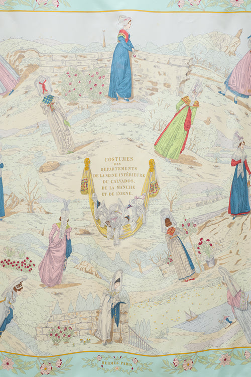 Hermès Costumes Des Departements Carré 90 Scarf