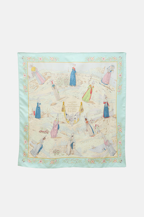 Hermès Costumes Des Departements Carré 90 Scarf