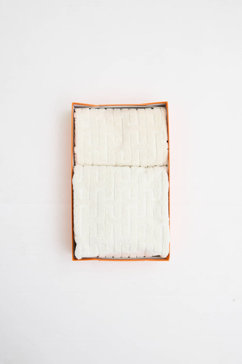 Hermès Naturel Stairs Two Piece Towel Set