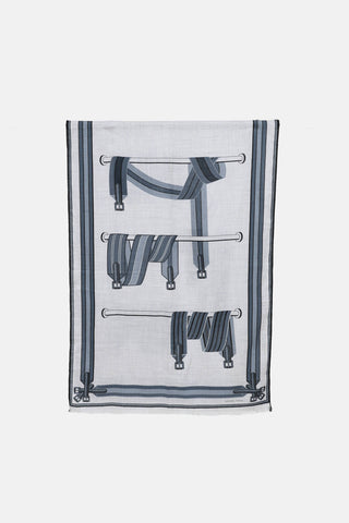 Hermès Les Sangles Rectangle 180 Scarf