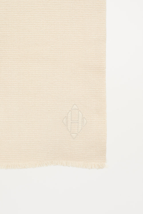 Hermès 2015 Cashmere Logo Scarf