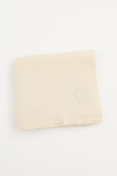 Hermès 2015 Cashmere Logo Scarf