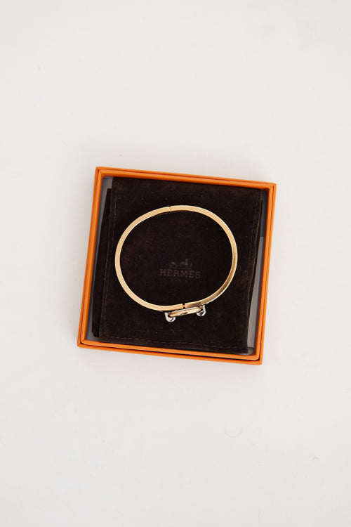 Hermès Cream Rose Gold Chaine D'Ancre Bracelet