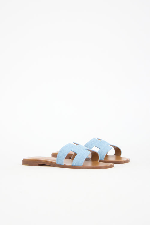 Hermès Denim Oran Sandal