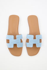 Hermès Denim Oran Sandal