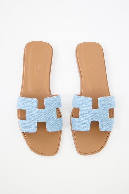 Hermès Denim Oran Sandal