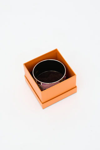 Hermès Enamel Pour Sortir Wide Bangle