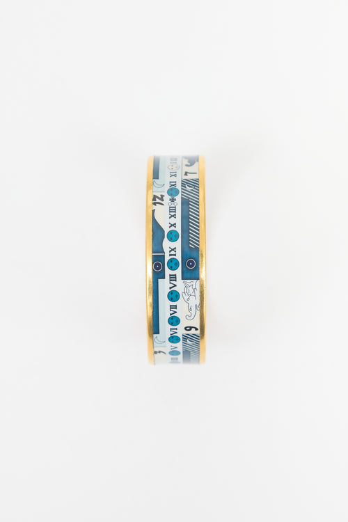 Hermès Enamel Astrologie Nouvelle Bangle